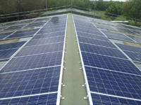 These panels will provide Dews Coaches with an additional income stream form the feed in tariff 