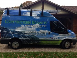 Carmichael Browns Solar Installations Van