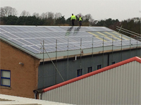 Solar install at Mr Fothergill's 